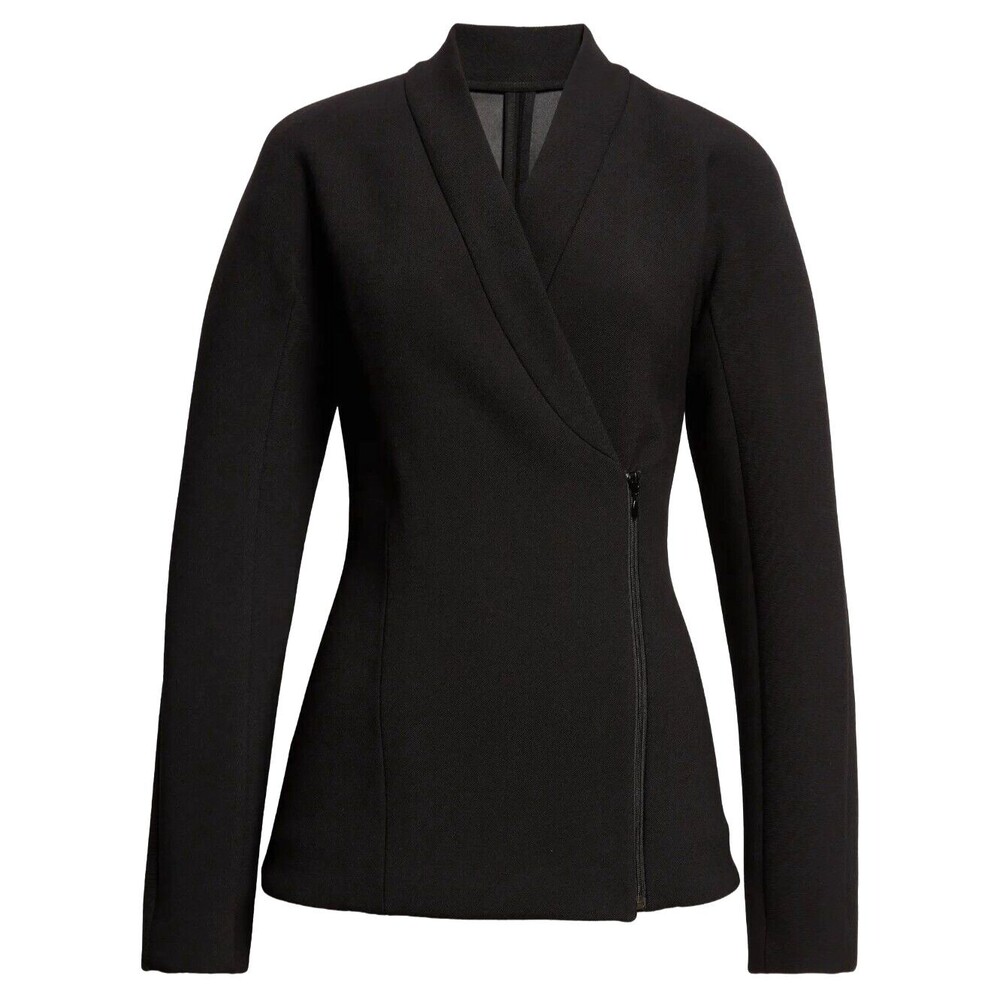 ALAIA Alaïa Womens Stretch Wool Cinched Jacket Black Size 42 / US 10 / XL France